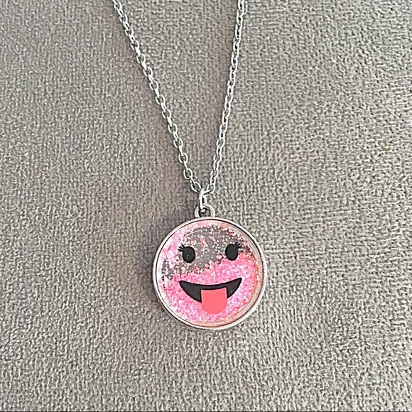Emoji Pendant Necklace - Picture 2 of 7